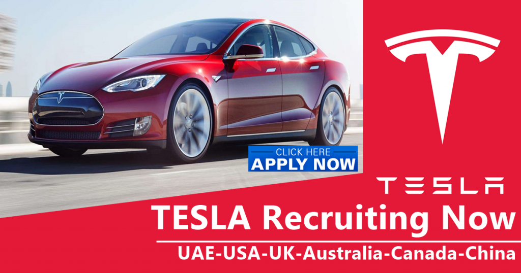 Tesla Jobs Vacancies 2020 UAEUSAUKAustraliaCanadaMalaysia jobice