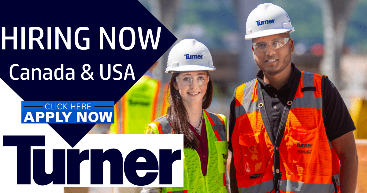 Turner Construction Jobs And Careers 2021 Canada And USA 