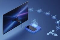 Illustration of a FireStick setup for streaming sports and live events with a VPN and step-by-step icons, no text.